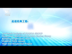 Projeto de alumínio da fachada do projeto residencial da parte alta do jardim do país