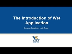 Aplicação molhada (membrana autoadhesiva utilizada em conjunto com cimento molhado)