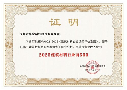 Latest company news aboutJoaboa Tech obtém duplo reconhecimento: 2025 'Top 500 Construction Materials Enterprises' e 'Five-Star Growth Enterprise'!